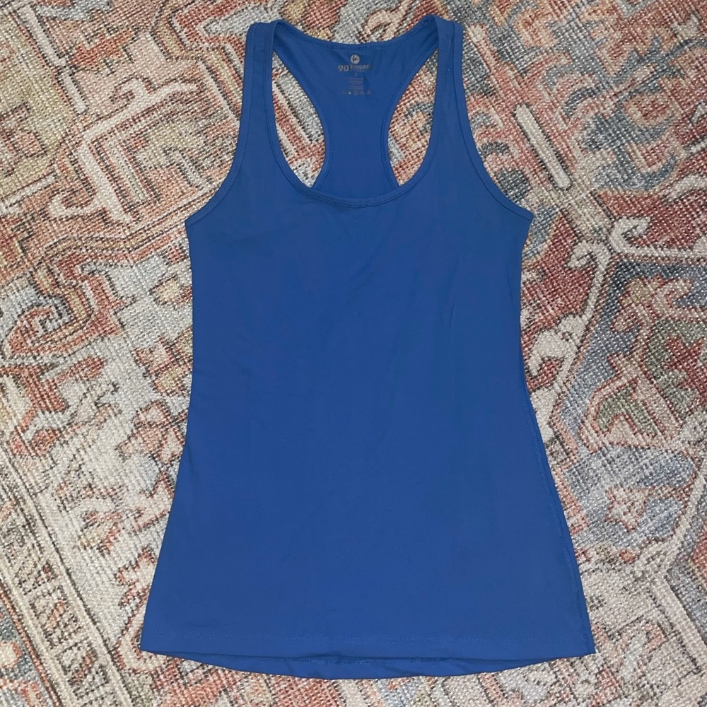 90 DEGREE BY REFLEX blue athletic tank